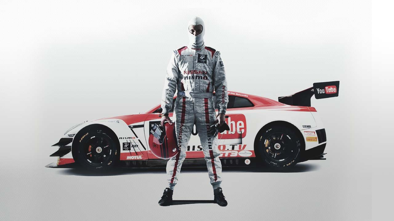 Driver Standing Infront of Nissan GTR Nismo | Nissan GT Academy