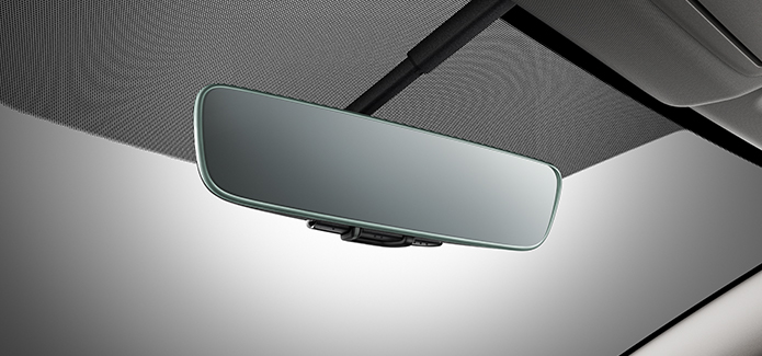 Frameless Prizm Mirror with Universal Remote Frameless Prizm Mirror with Universal Remote
