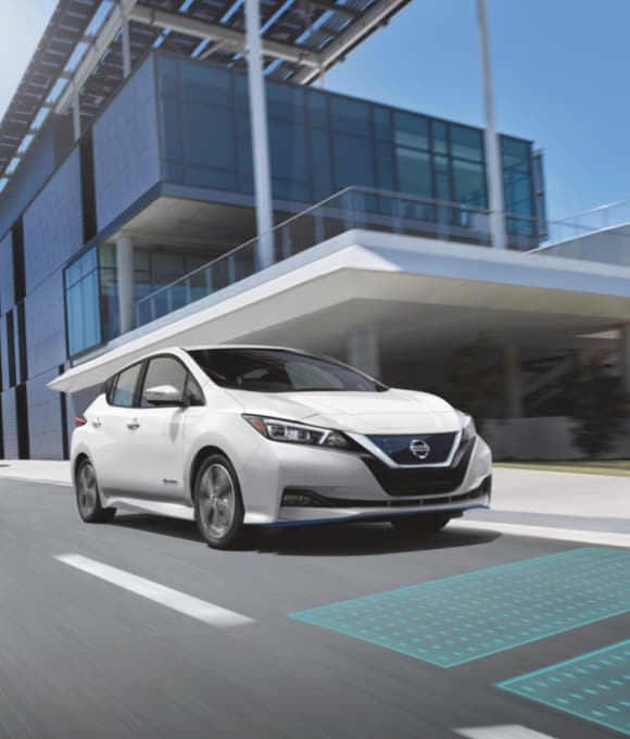 Nissan LEAF Electric Car White